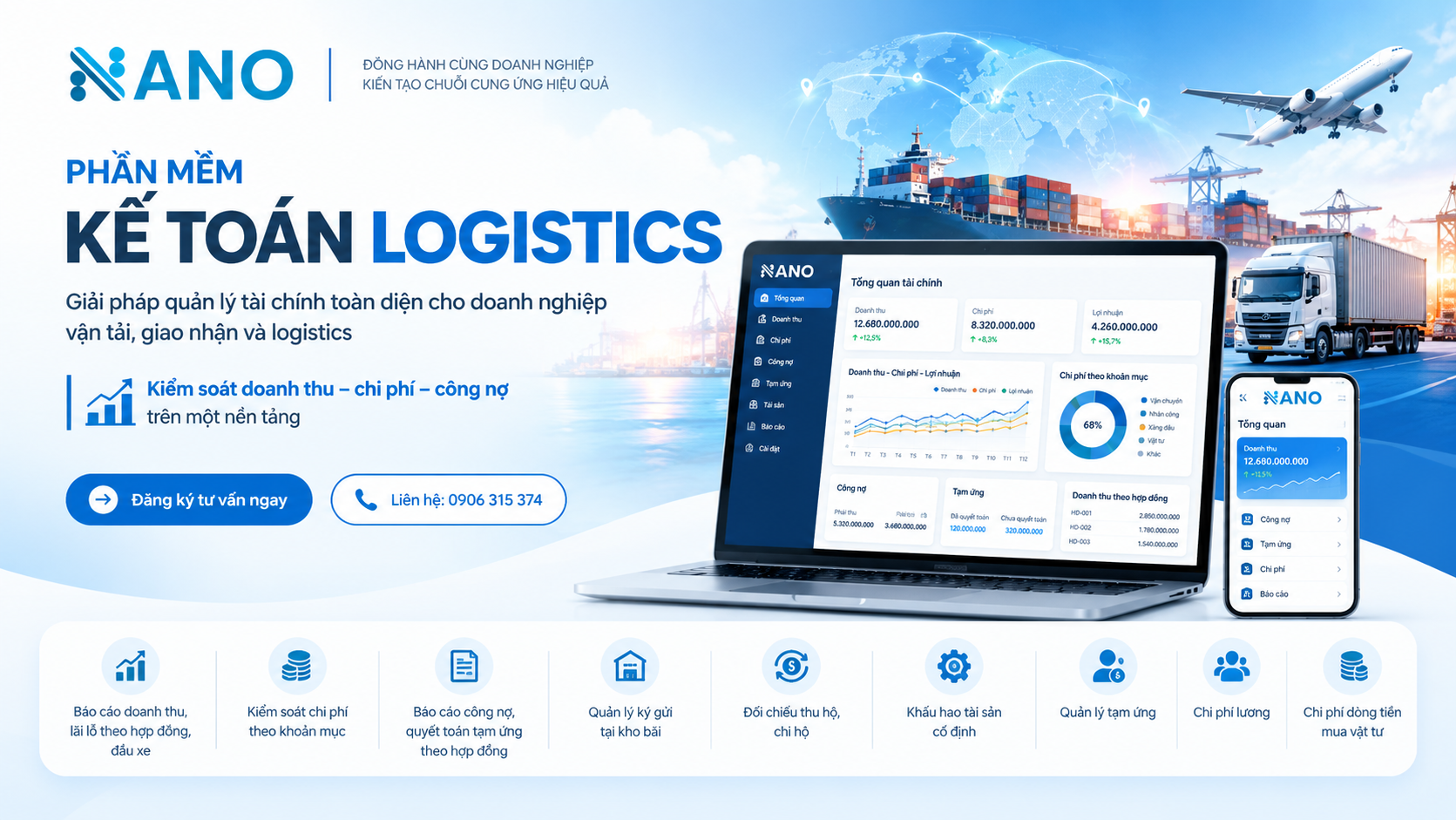 NANO - Giải pháp phần mềm vận tải & logistics